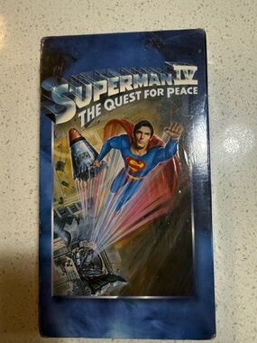 Sealed Vintage Superman IV The Quest for Peace VHS (1987) – New in Shrink Wrap